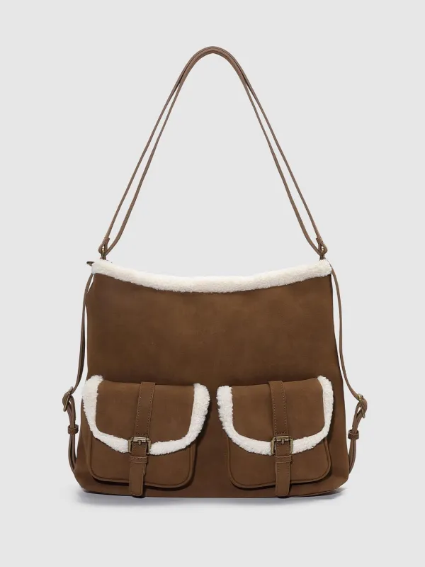 Multi Pockets Square Shoulder Bags sold by Urban Revivo