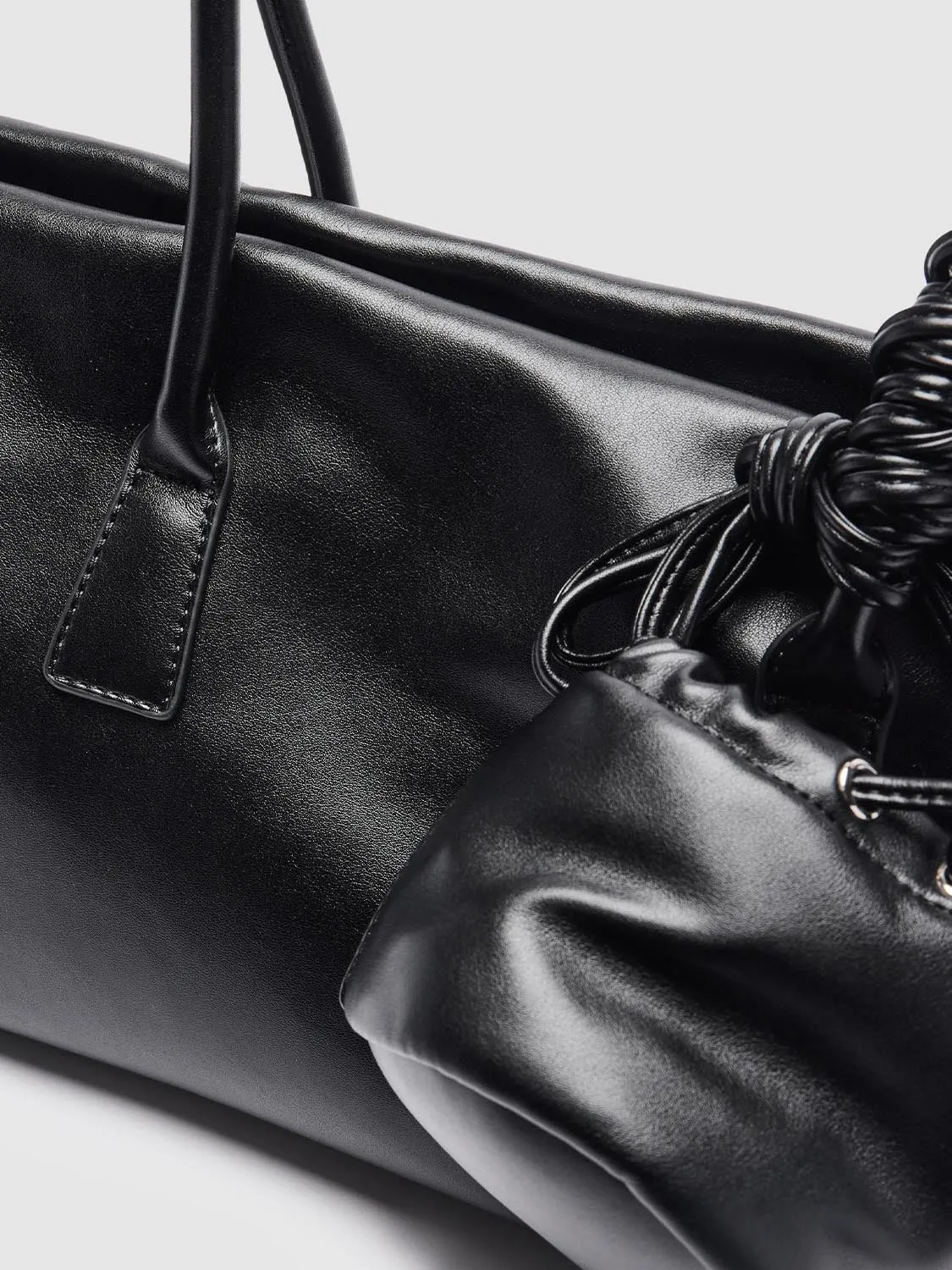 Vegan Leather Large Tote Bags sold by Urban Revivo product image thumbnail 4