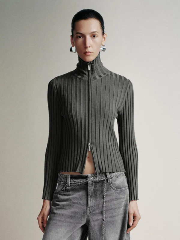 Full Zip Knitted Cardigans sold by Urban Revivo