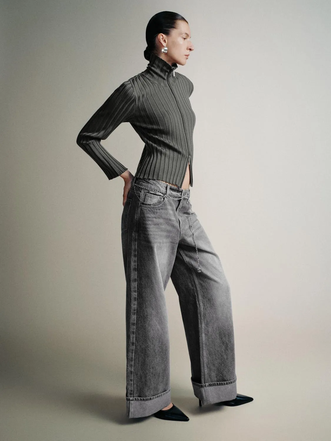 Full Zip Knitted Cardigans sold by Urban Revivo product image thumbnail 5