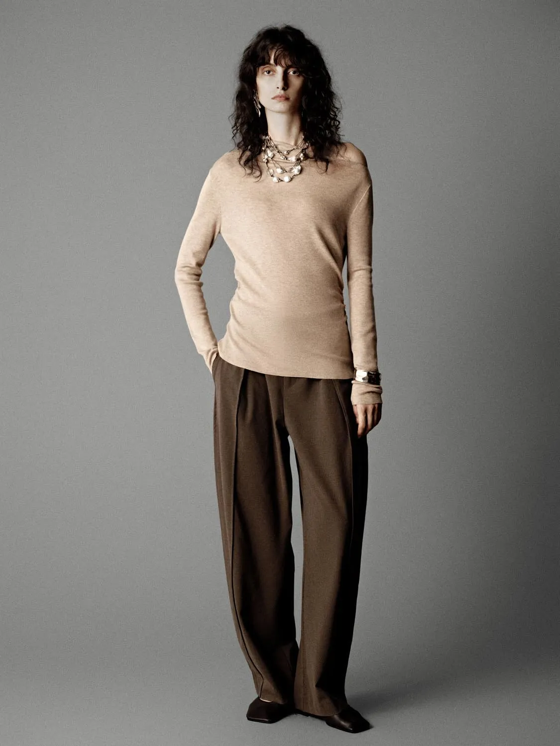 Asymmetric One Shoulder Knitted T-Shirts sold by Urban Revivo product image thumbnail 4