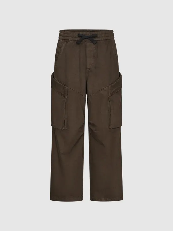 Flap Pocket Wide Leg Jeans sold by Urban Revivo