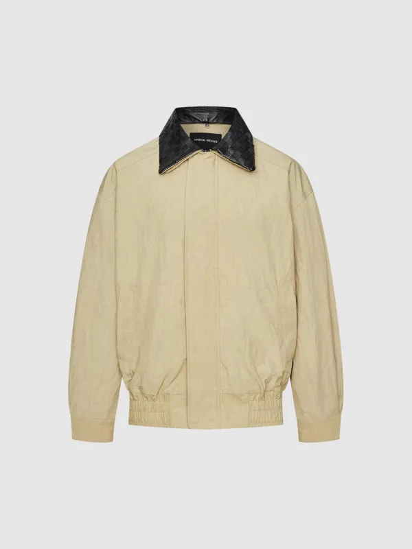 Contrast Collar Bomber Jackets sold by Urban Revivo