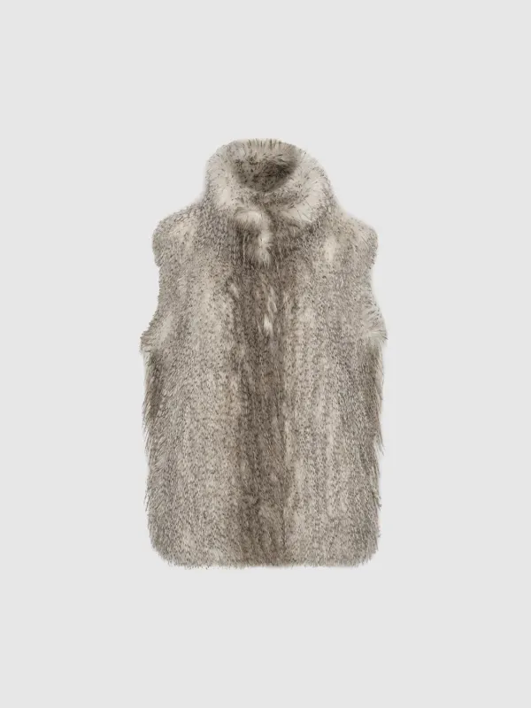 Sleeveless Faux Fur Jackets sold by Urban Revivo