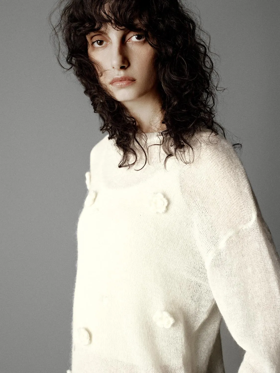 Floral Applique Long Sleeve Knitted T-Shirts sold by Urban Revivo product image thumbnail 3