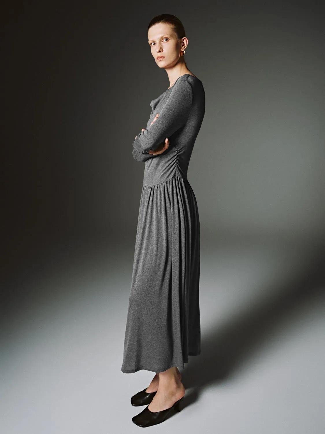 Drape A-Line Midi Dresses sold by Urban Revivo product image thumbnail 5