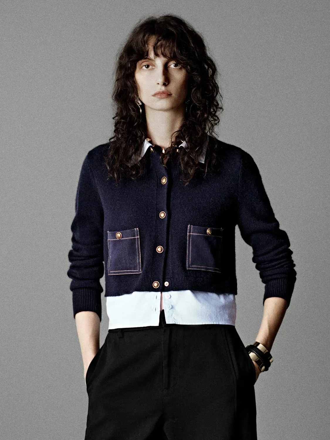 Collared 2 In 1 Knitted Cardigans sold by Urban Revivo