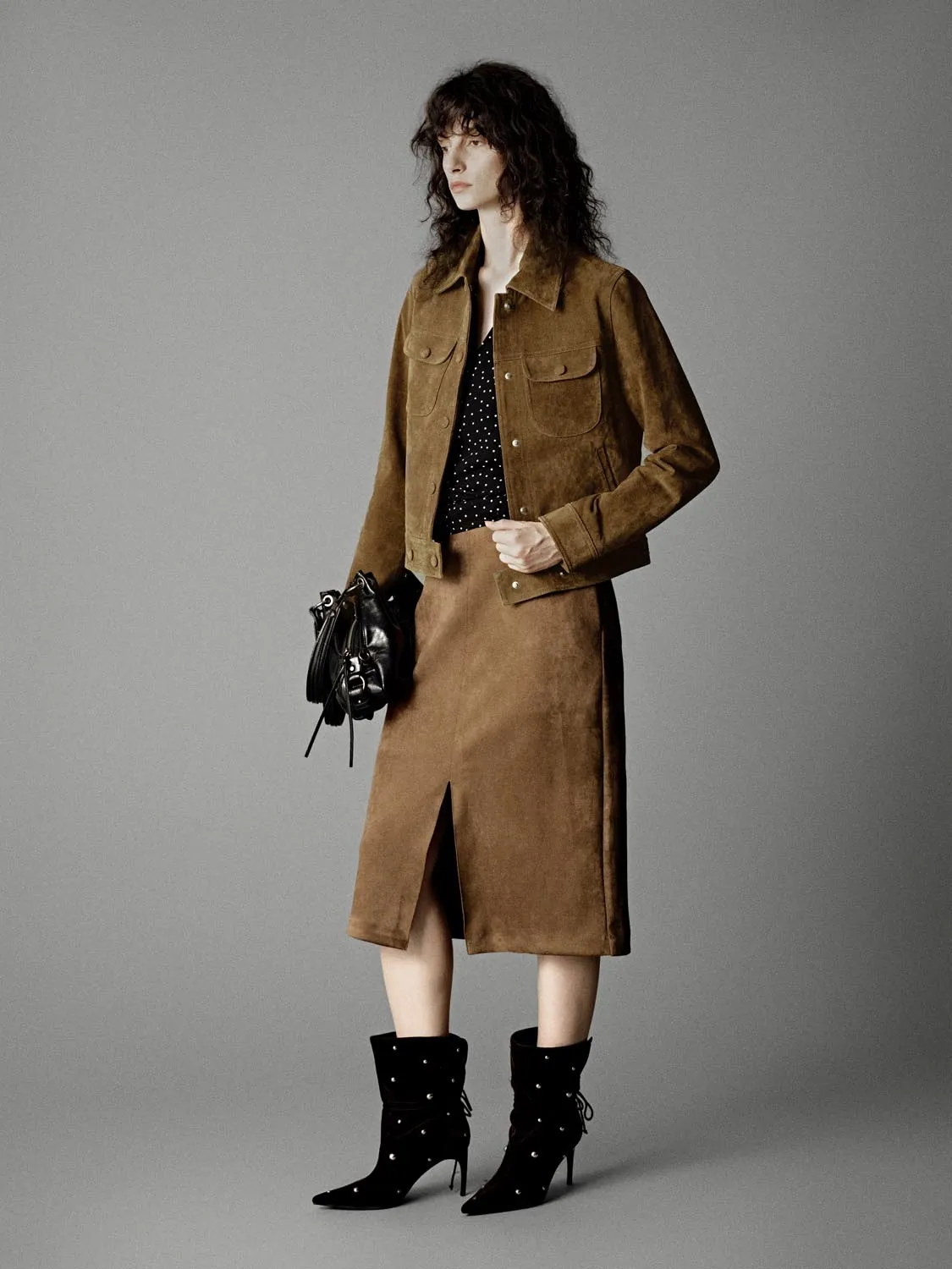 Flap Pockets Vegan Leather Jackets sold by Urban Revivo product image thumbnail 4