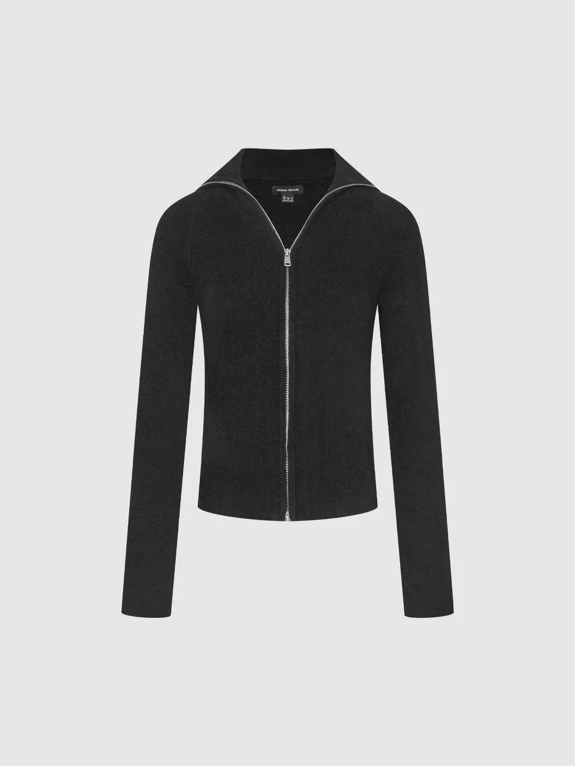 Full Zip Slim Knitted Cardigans sold by Urban Revivo