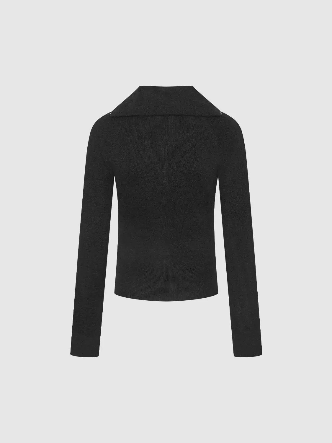 Full Zip Slim Knitted Cardigans sold by Urban Revivo product image thumbnail 2