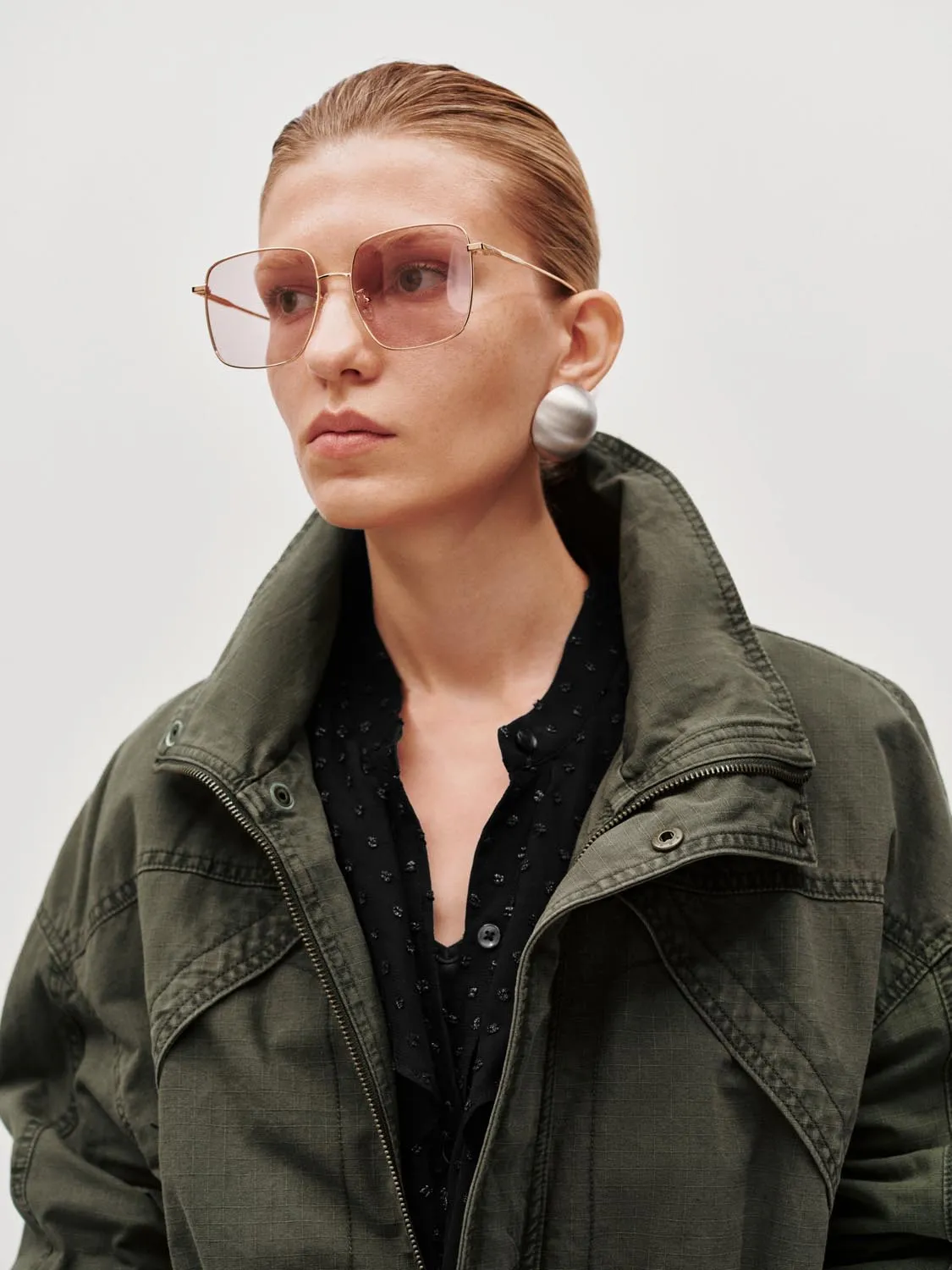 String Detail Funnel Neck Denim Jackets sold by Urban Revivo product image thumbnail 3