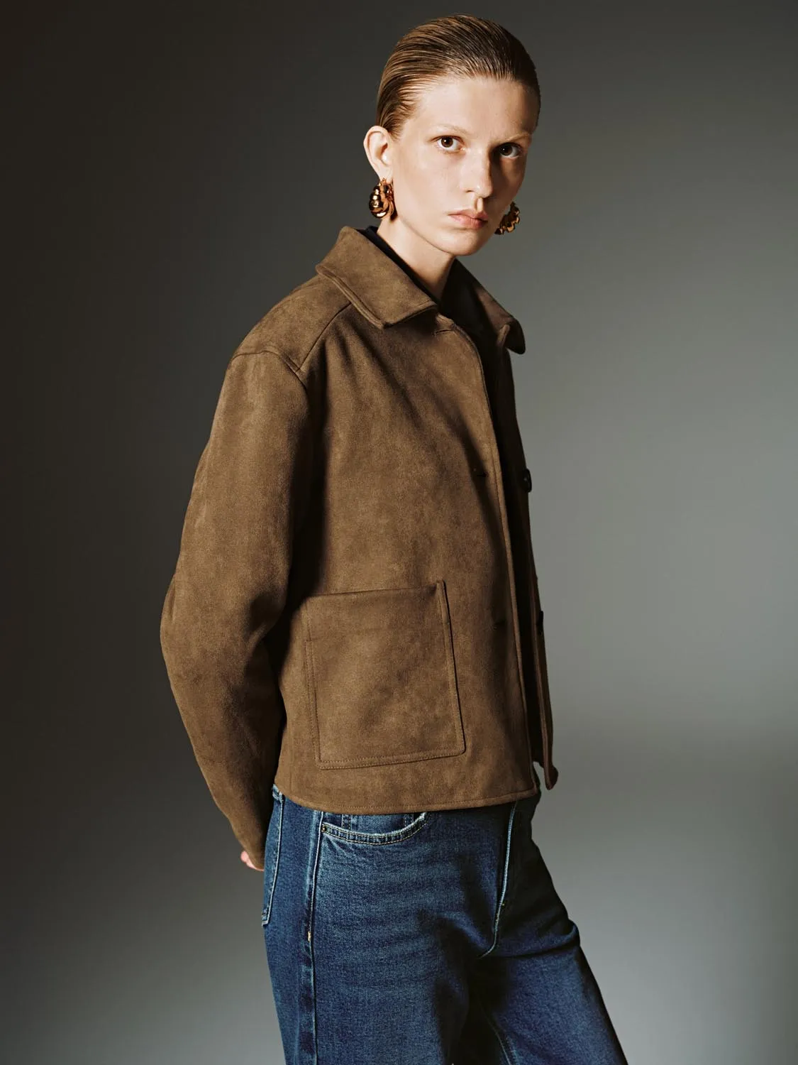 Patch Pockets Button Up Jackets sold by Urban Revivo product image thumbnail 2