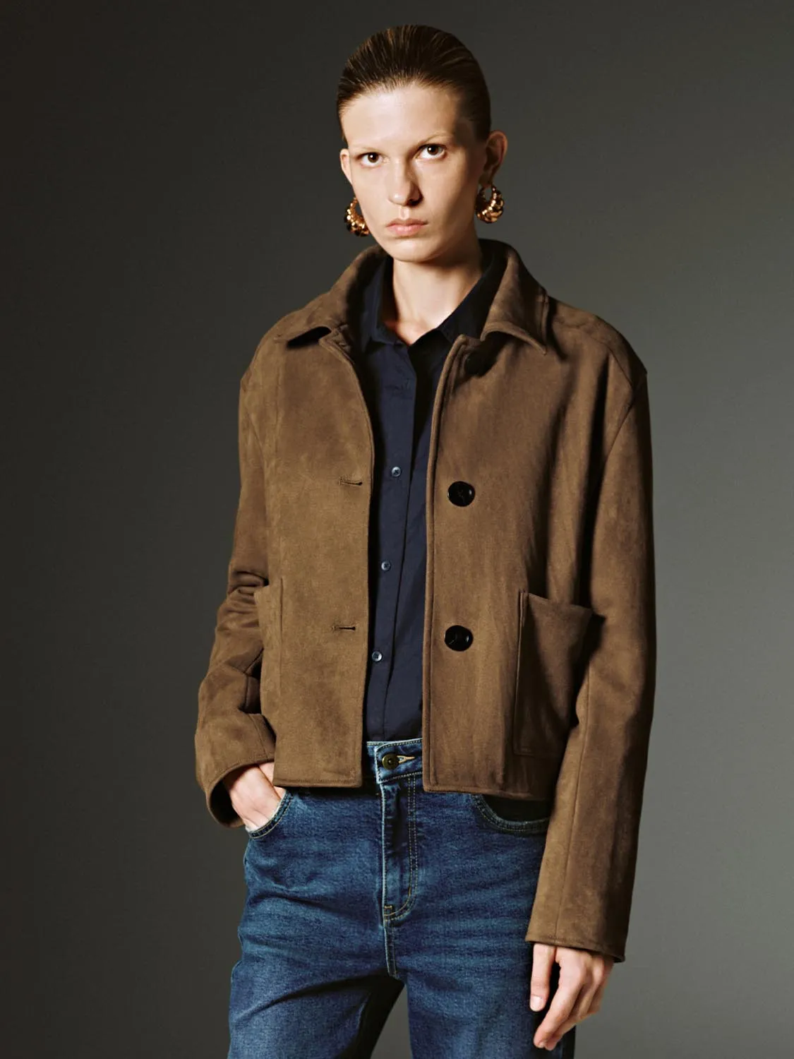 Patch Pockets Button Up Jackets sold by Urban Revivo