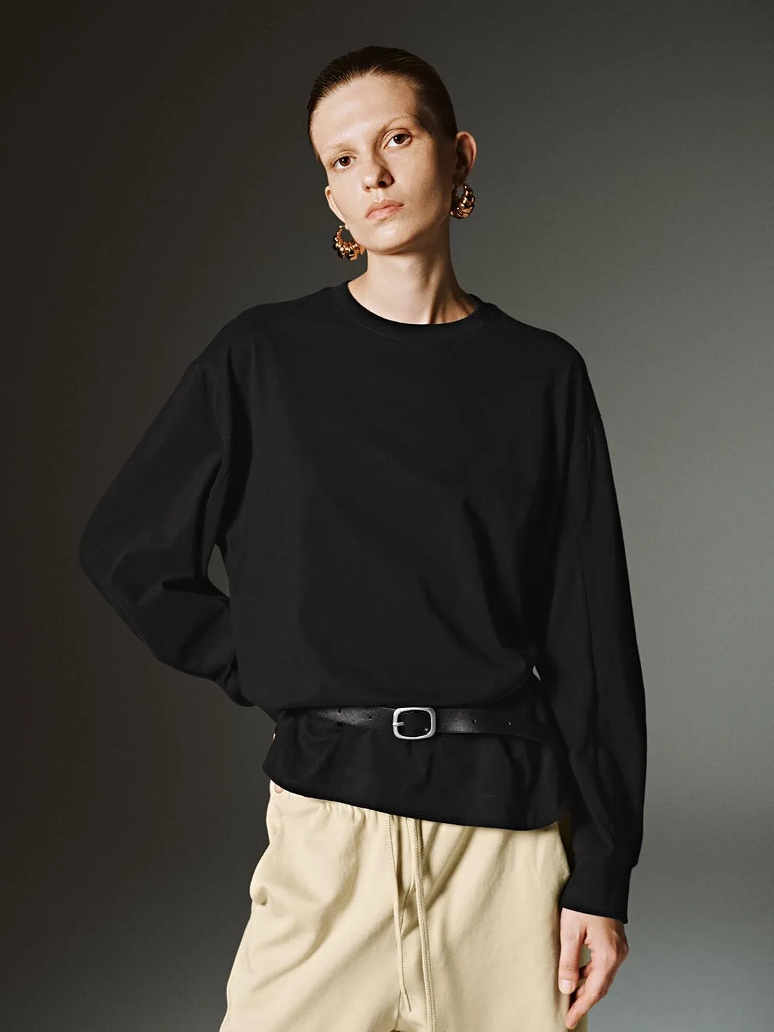 Flare Sleeve Long Sleeve T-Shirts sold by Urban Revivo