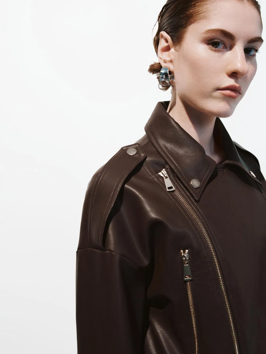 Zip Detail Wrap Front Jackets sold by Urban Revivo product image thumbnail 3