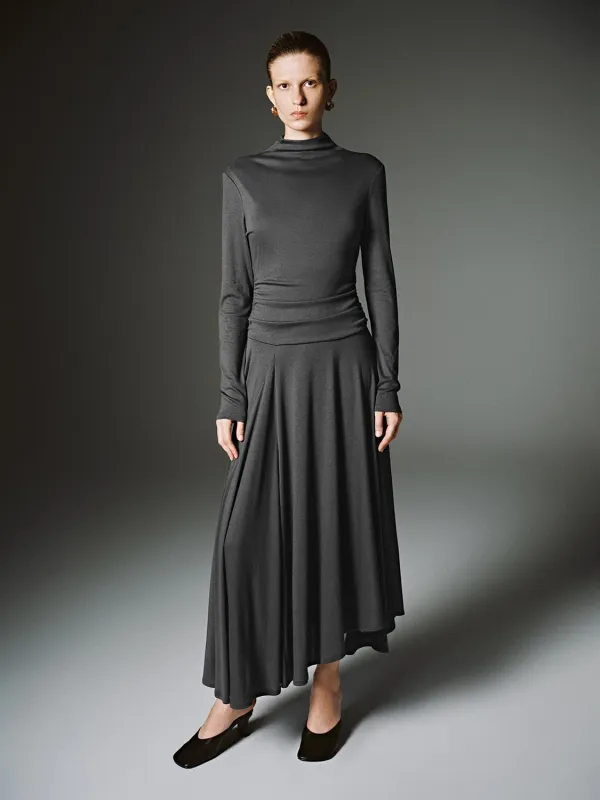 High Neck A-Line Midi Dresses sold by Urban Revivo