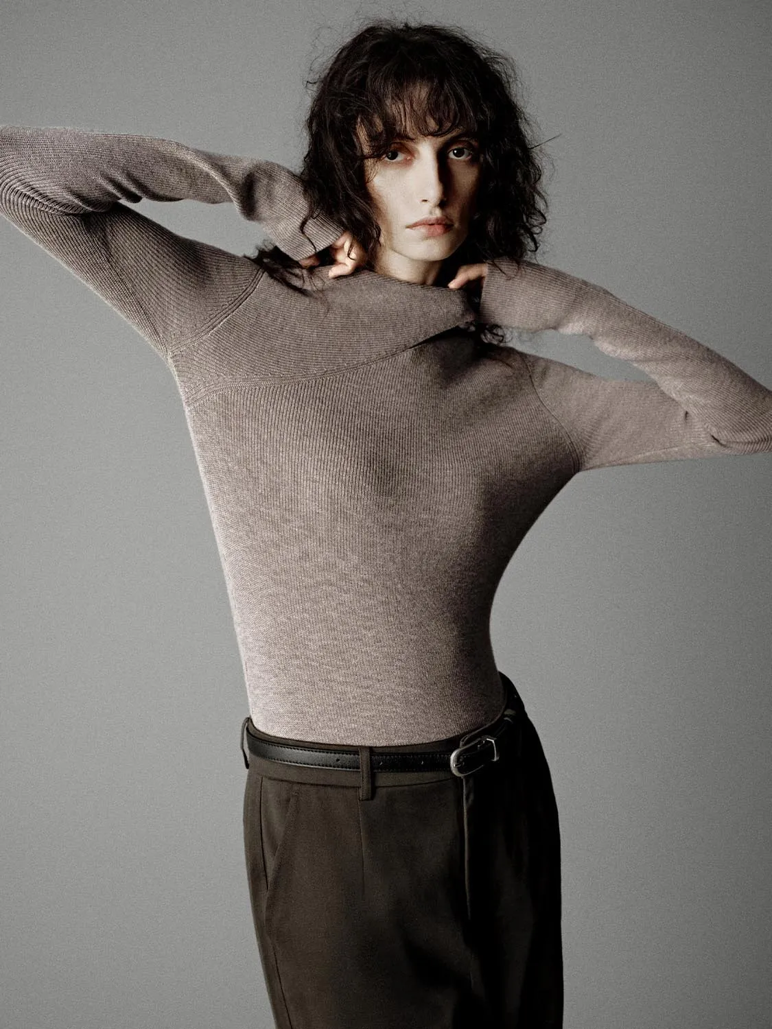 Ribbed Long Sleeve Knitted T-Shirts sold by Urban Revivo