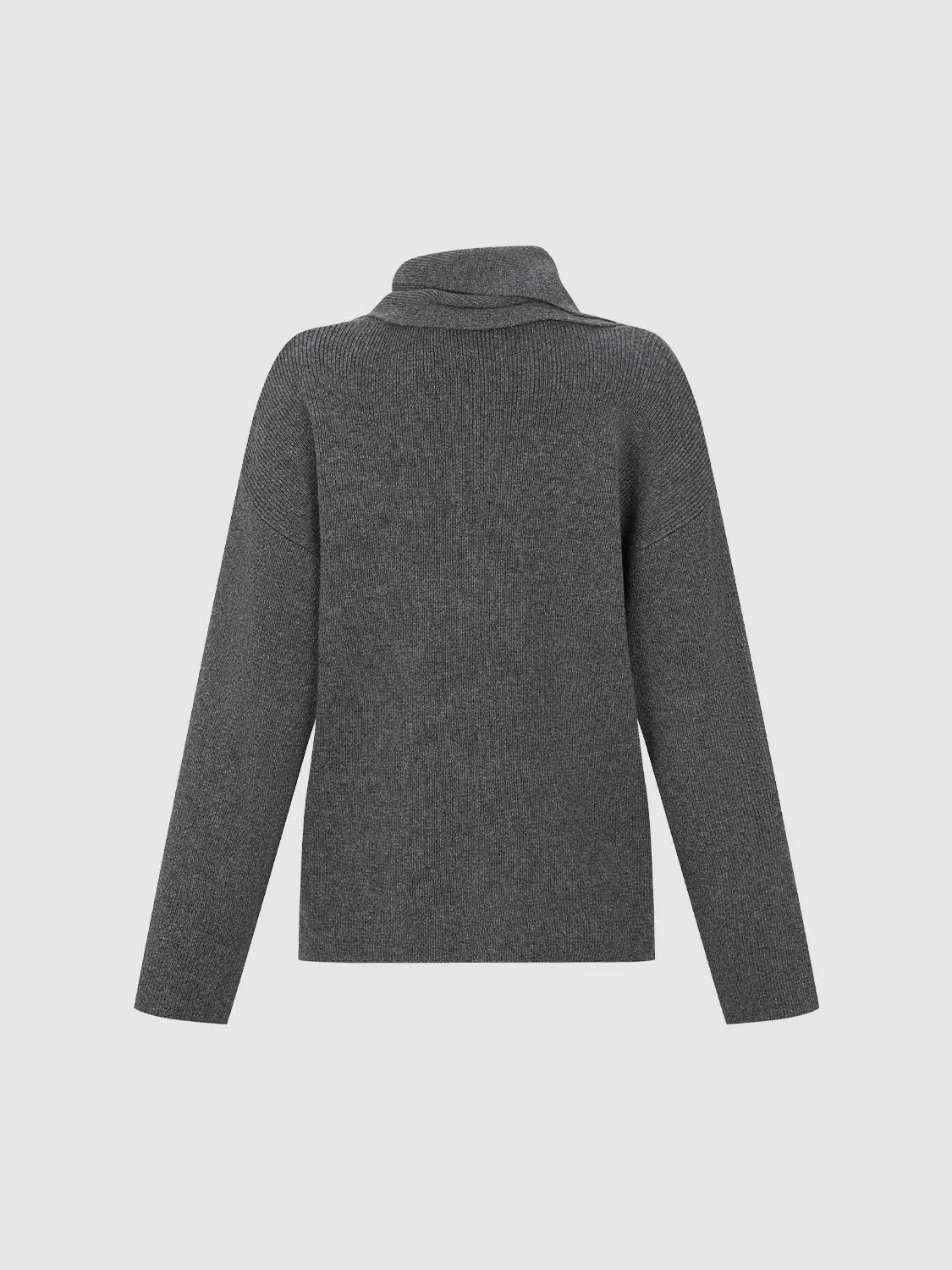 Scarf Neck Long Sleeve Knitted T-Shirts sold by Urban Revivo product image thumbnail 2