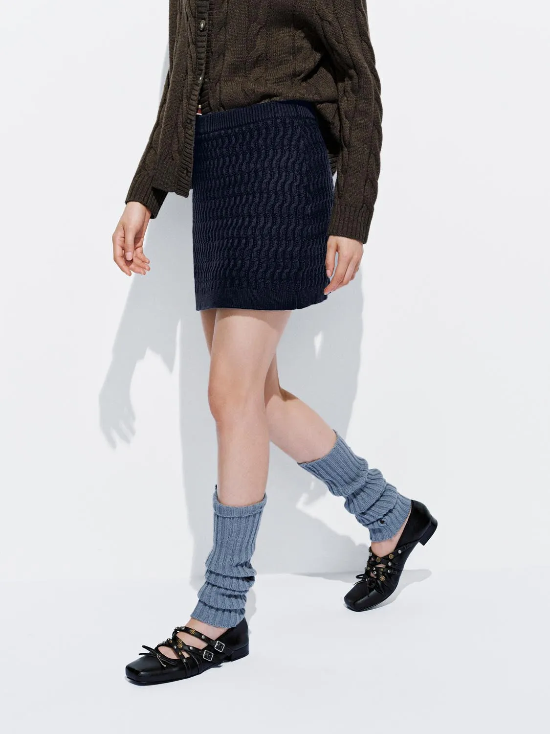 Pull On Knitted Mini Skirts sold by Urban Revivo product image thumbnail 3