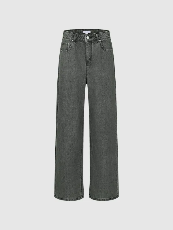 Wide Leg Jeans sold by Urban Revivo