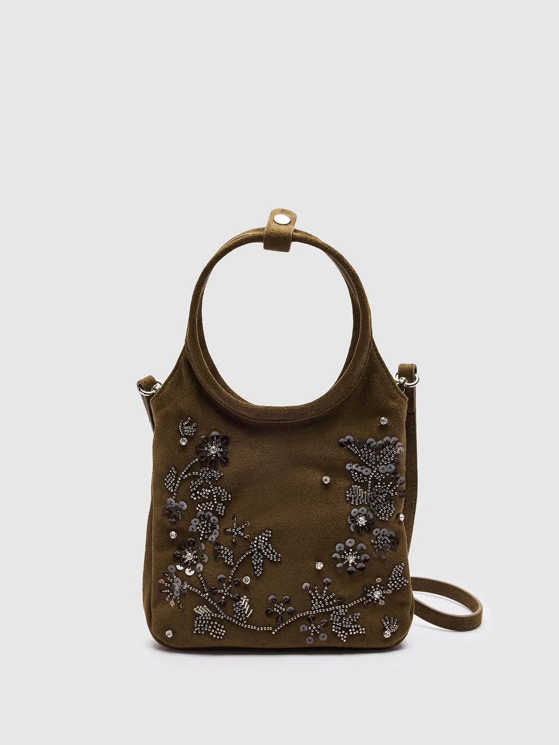 Floral Beaded Handle Shoulder Bags sold by Urban Revivo