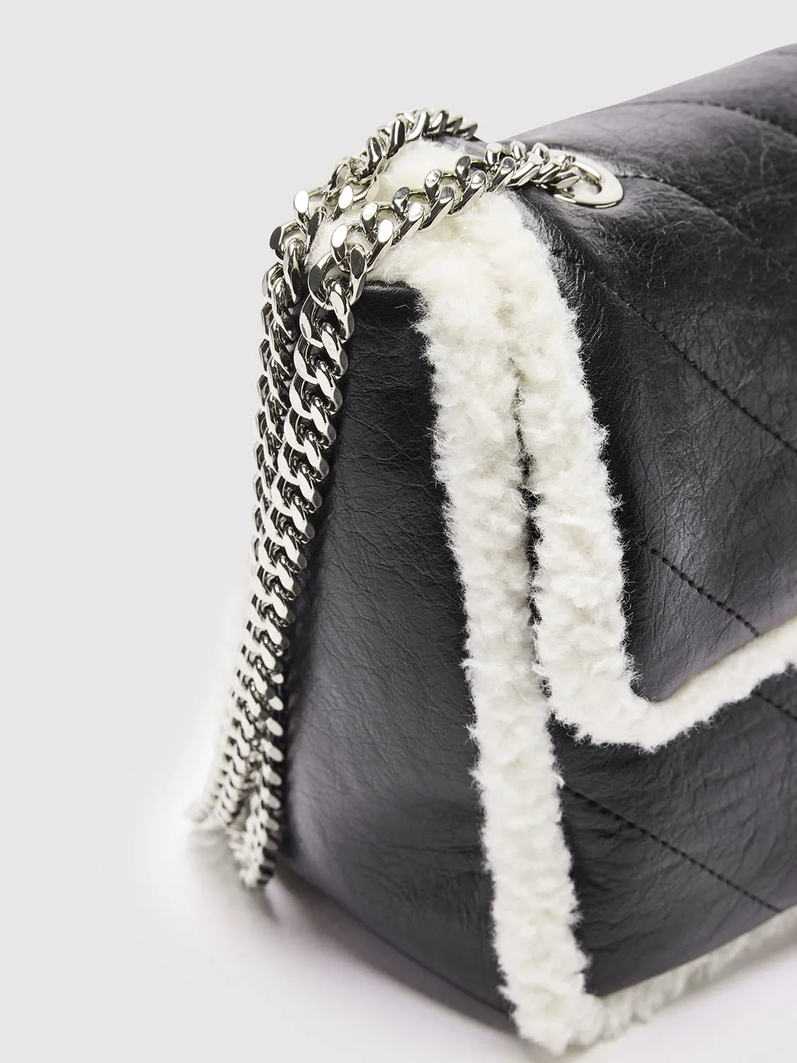 Fleece Trim Shoulder Bags sold by Urban Revivo product image thumbnail 5