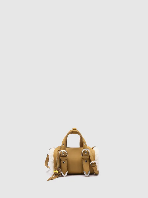 Buckled Fleece Trim Shoulder Bags sold by Urban Revivo
