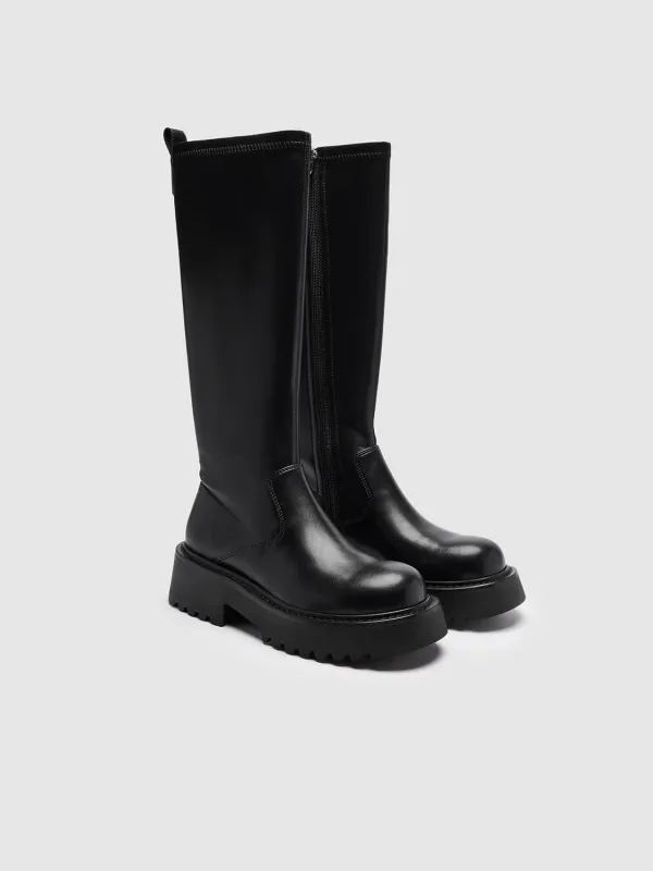 Chunky Heel Knee Boots sold by Urban Revivo