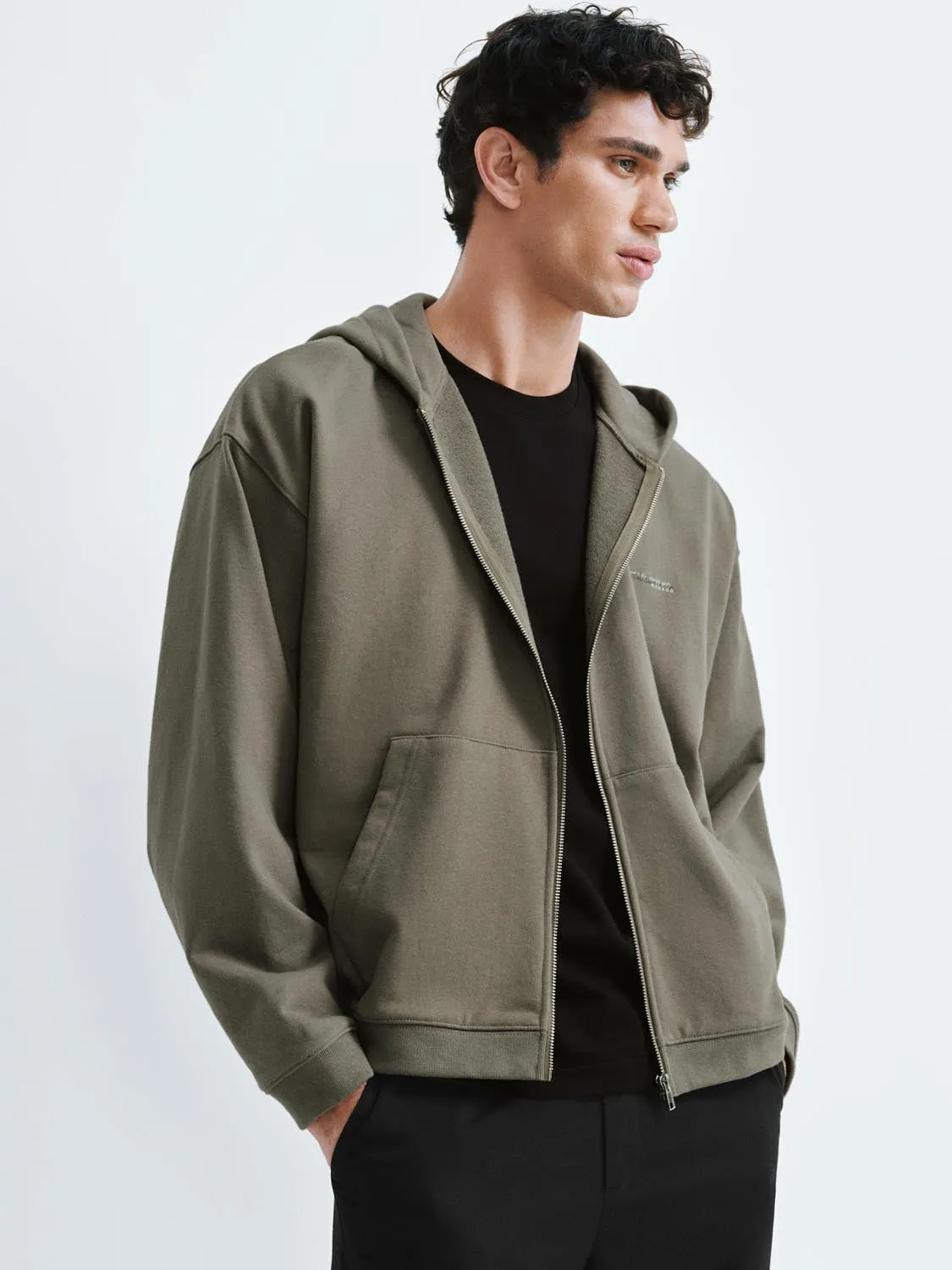 Hooded Zip Up Jackets sold by Urban Revivo product image thumbnail 2