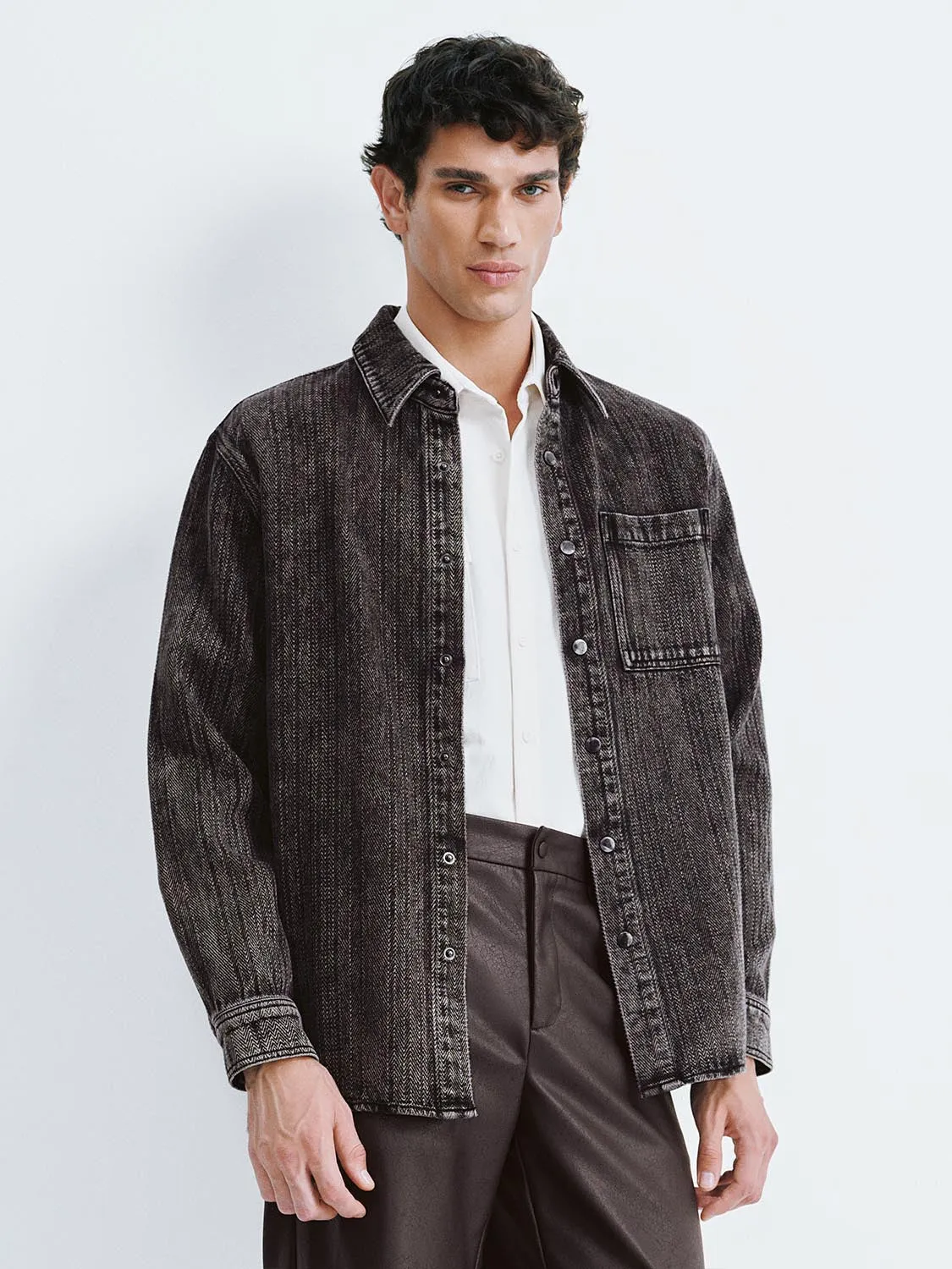 Patch Pocket Denim Shirts sold by Urban Revivo