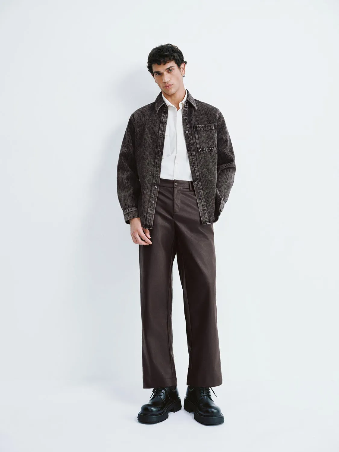 Patch Pocket Denim Shirts sold by Urban Revivo product image thumbnail 4