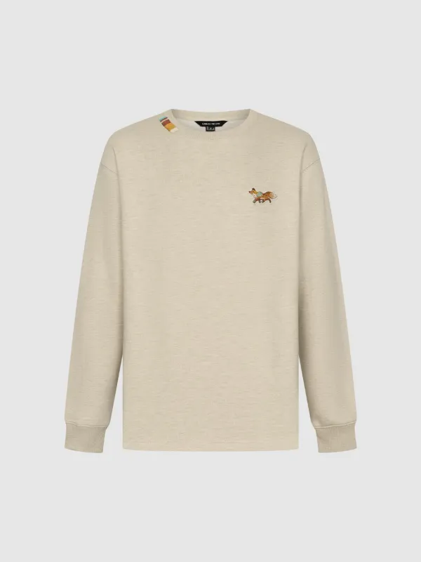 Embroidered Long Sleeve T-Shirts sold by Urban Revivo