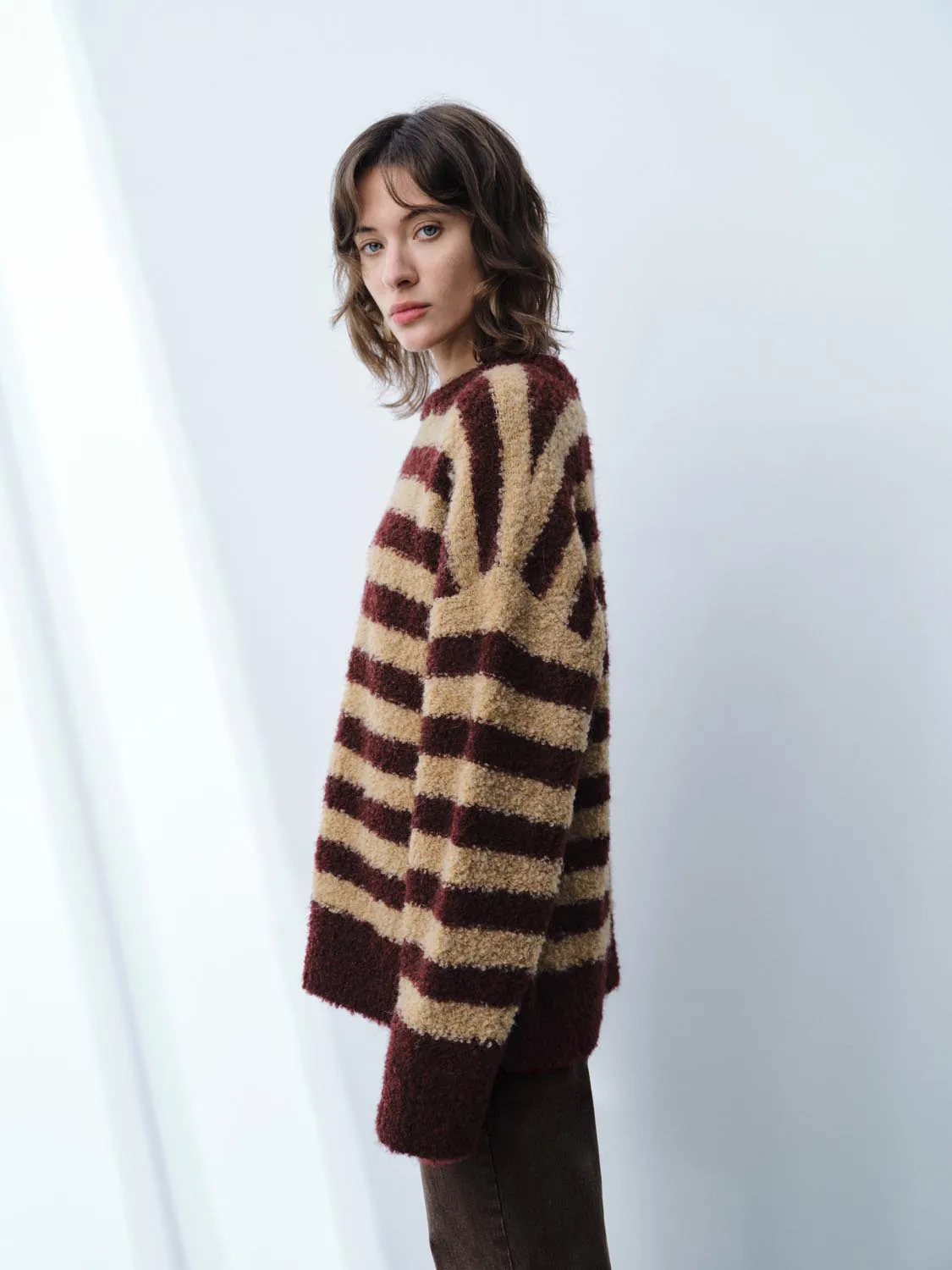 Striped Long Sleeve Knitted T-Shirts sold by Urban Revivo product image thumbnail 2