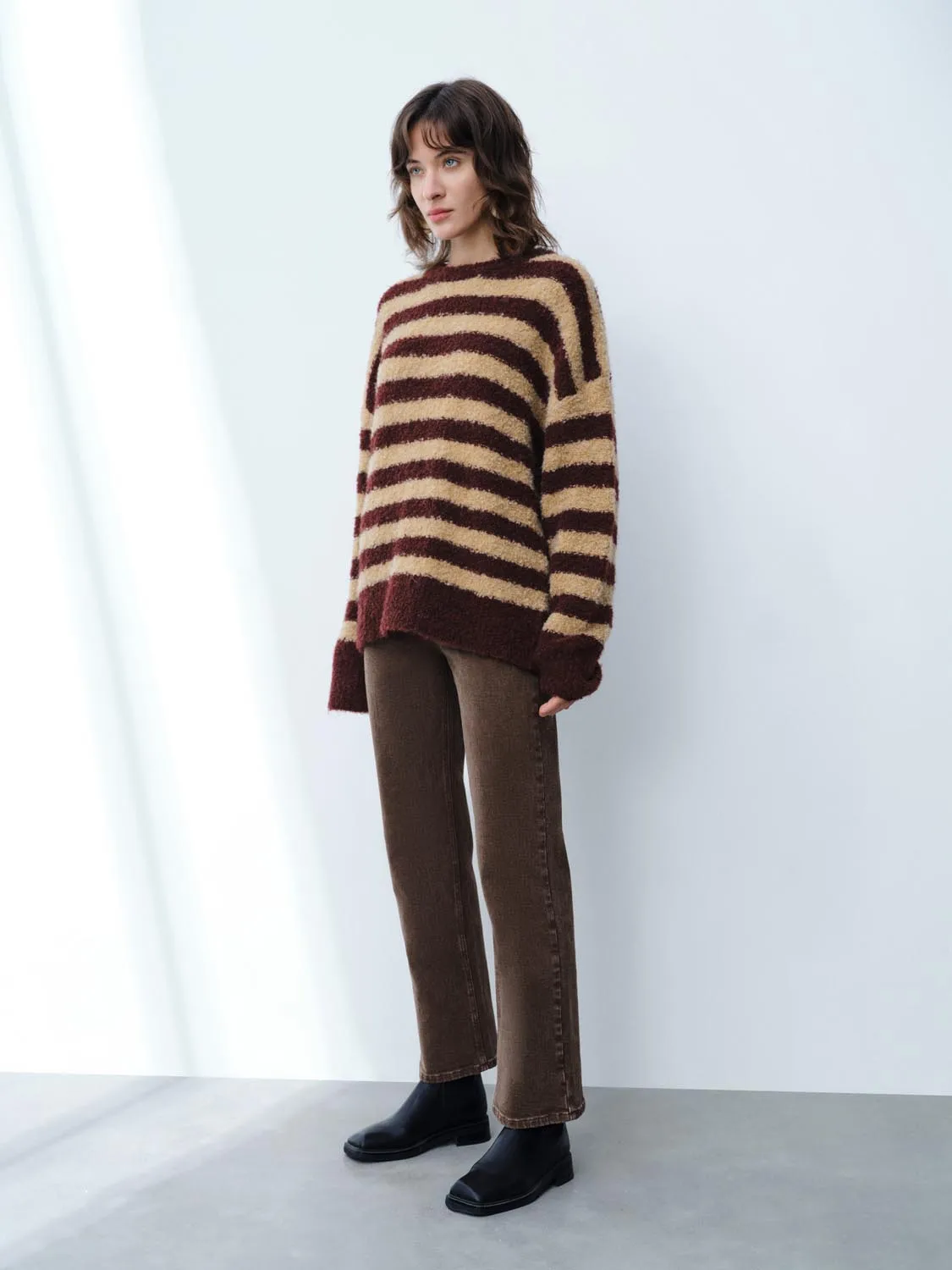 Striped Long Sleeve Knitted T-Shirts sold by Urban Revivo product image thumbnail 4