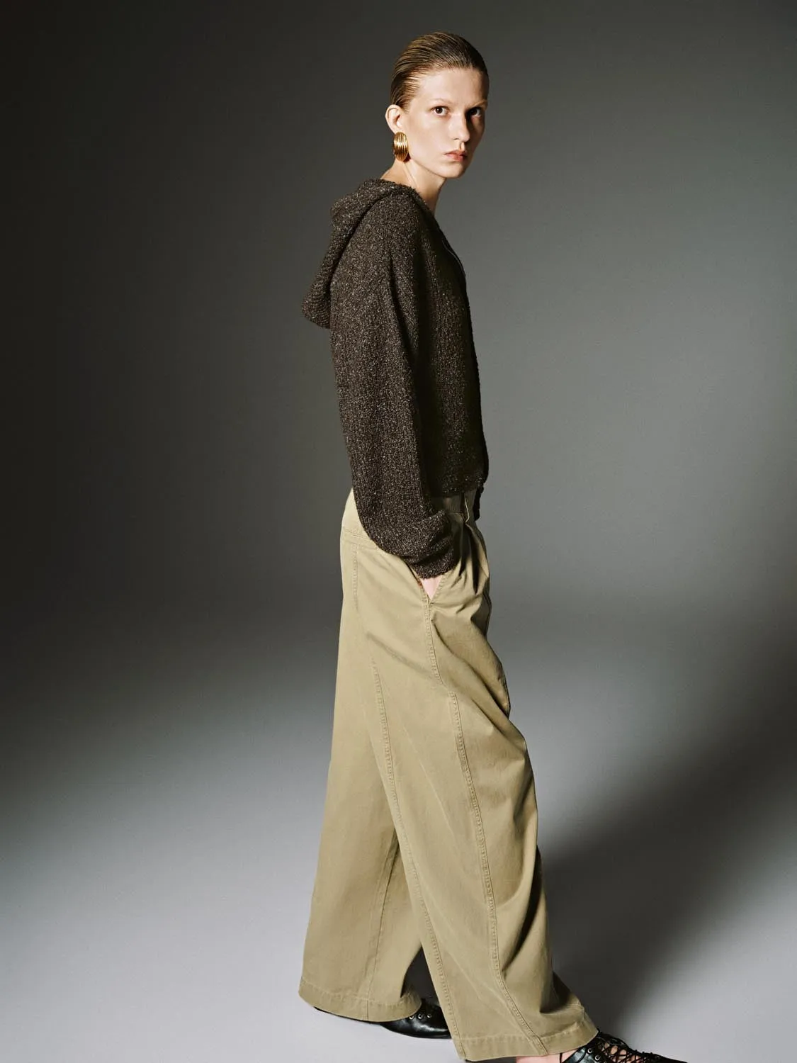 Collared Full Zip Knitted Cardigans sold by Urban Revivo product image thumbnail 5