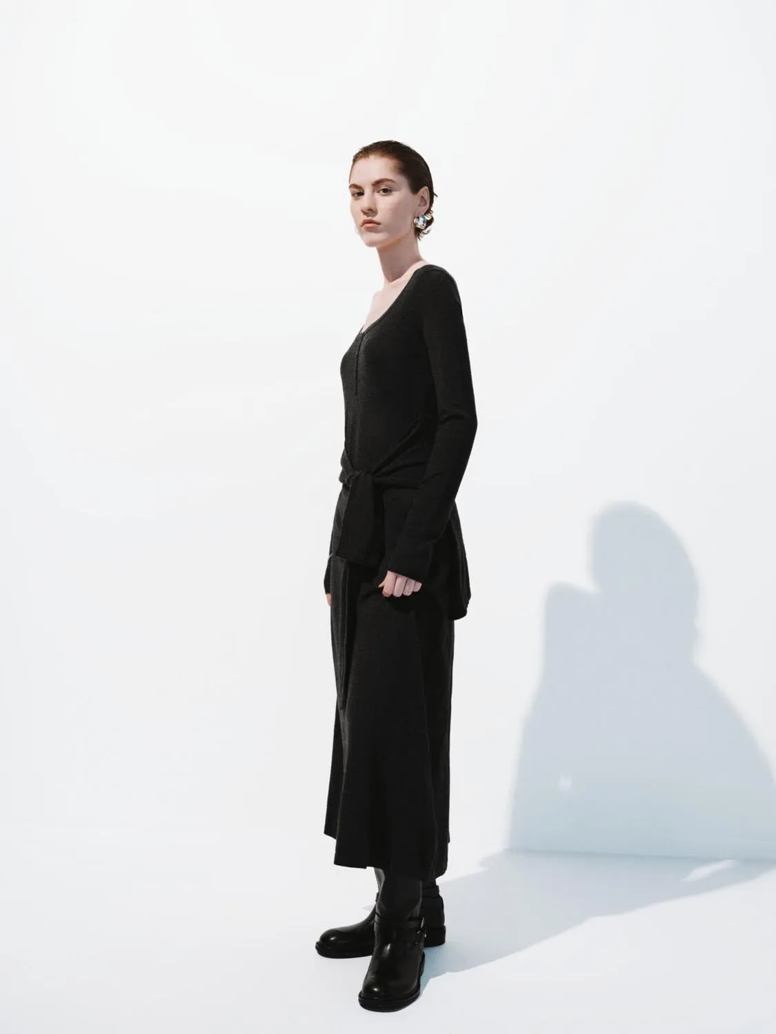 Long Sleeve Knitted Midi Dresses sold by Urban Revivo product image thumbnail 5