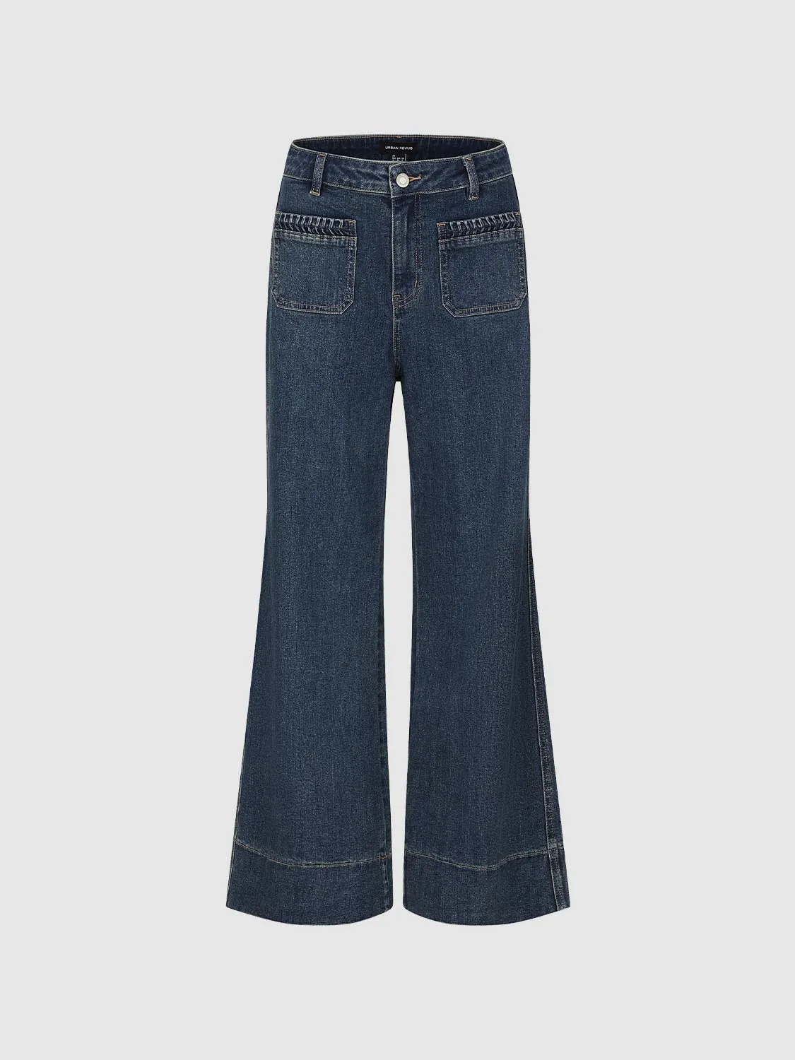 Patch Pocket Flare Leg Jeans sold by Urban Revivo product image thumbnail 2