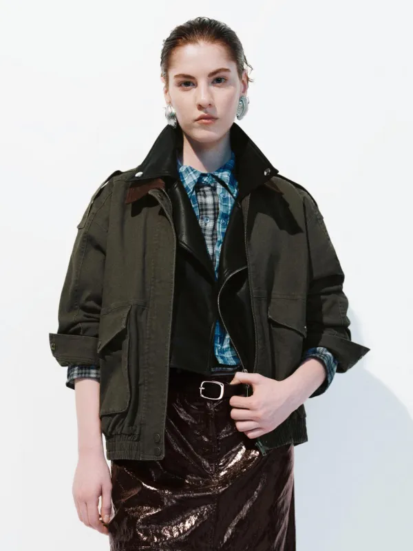 Flap Pockets Bomber Jackets sold by Urban Revivo