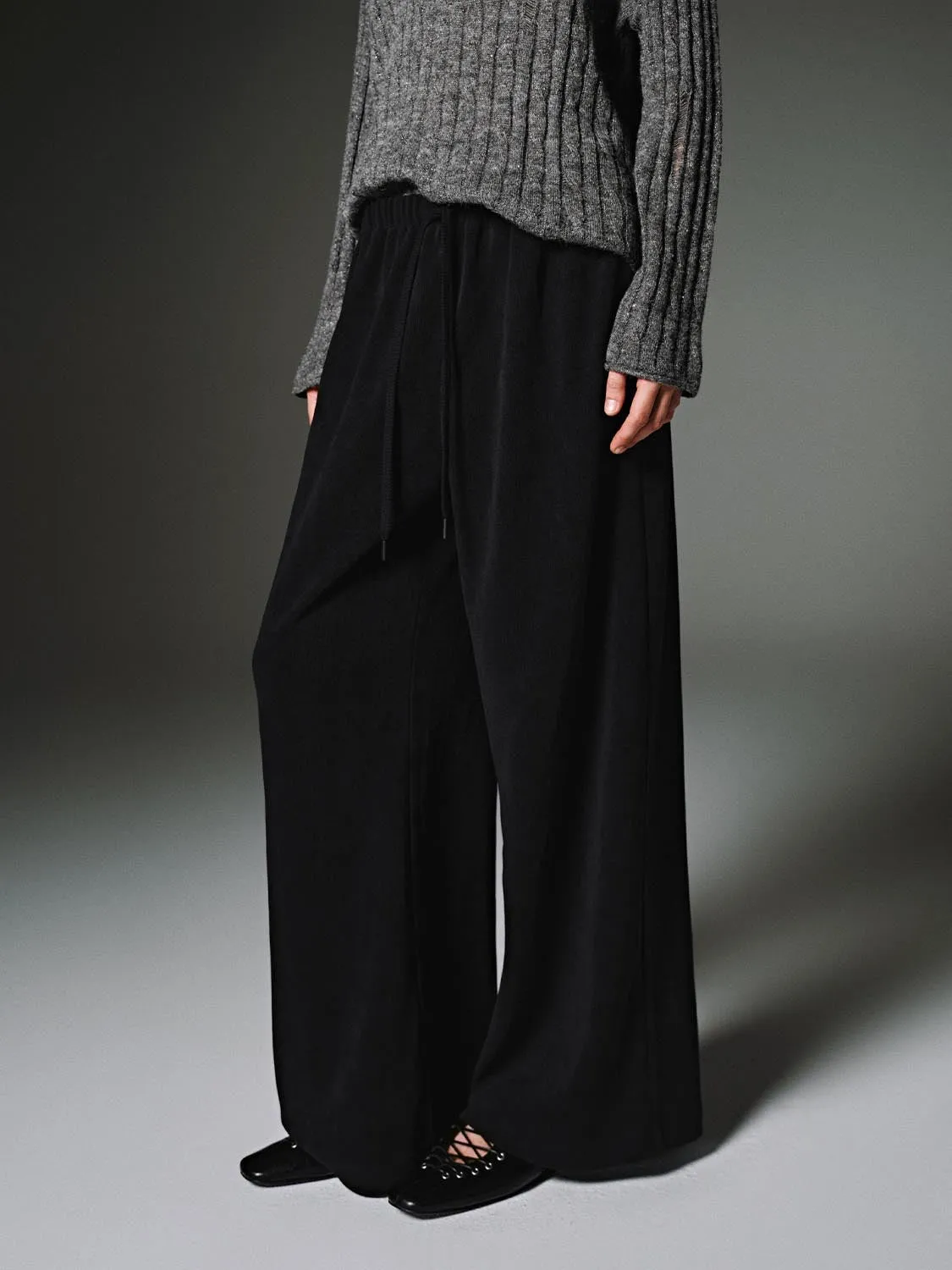 Pull On Wide Leg Pants sold by Urban Revivo product image thumbnail 3