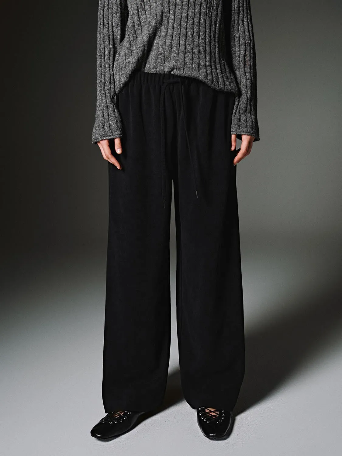 Pull On Wide Leg Pants sold by Urban Revivo