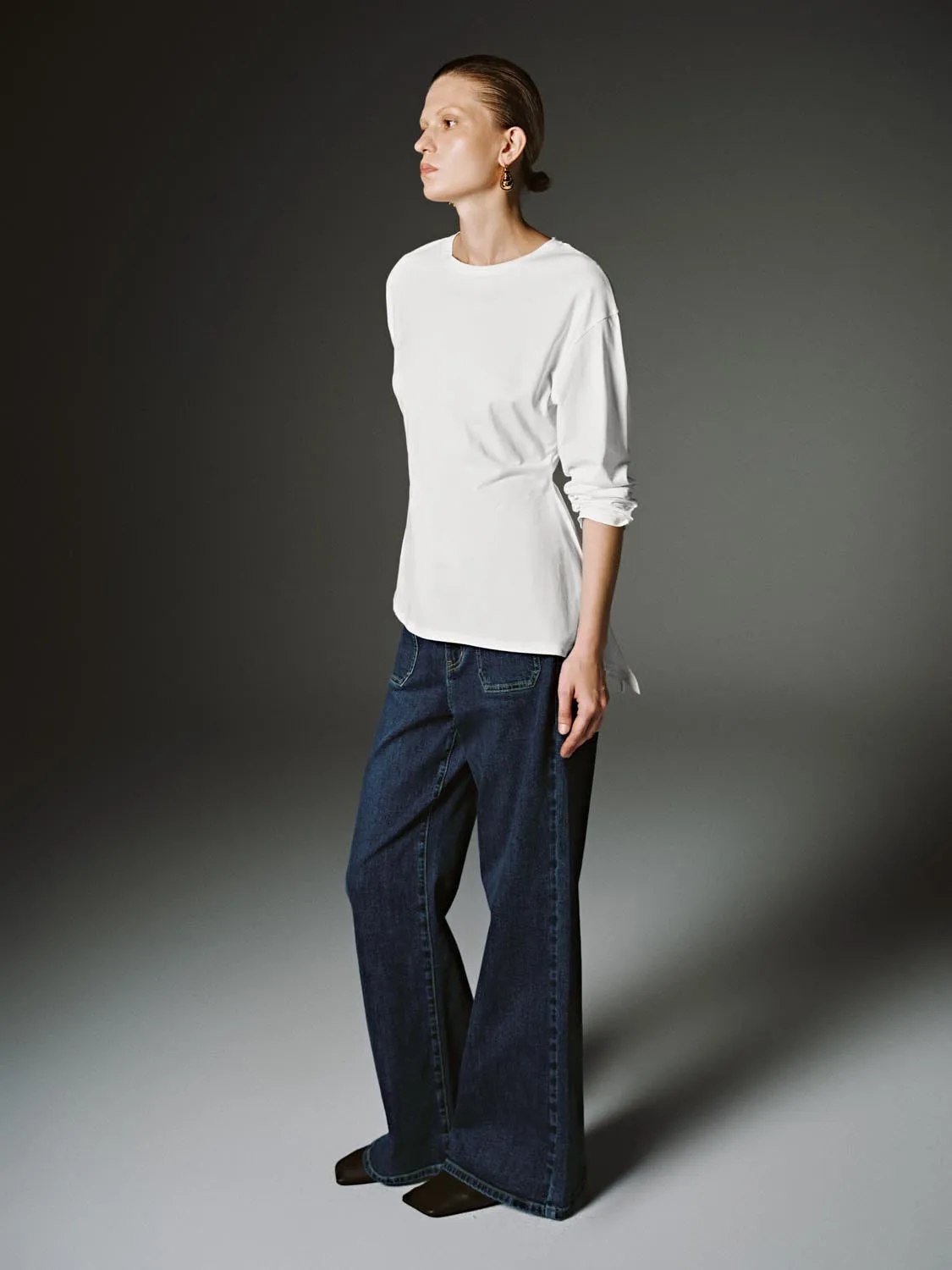 Tie Side Long Sleeve T-Shirts sold by Urban Revivo product image thumbnail 4