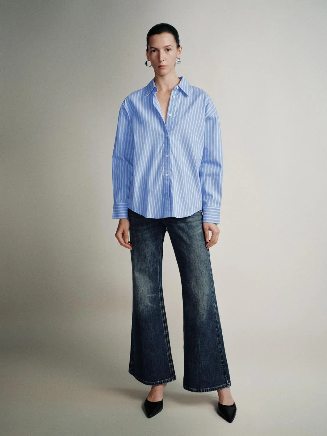 Striped Loose Fit Shirts sold by Urban Revivo product image thumbnail 4