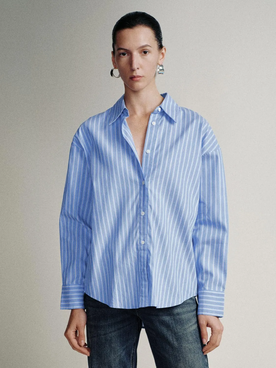 Striped Loose Fit Shirts sold by Urban Revivo