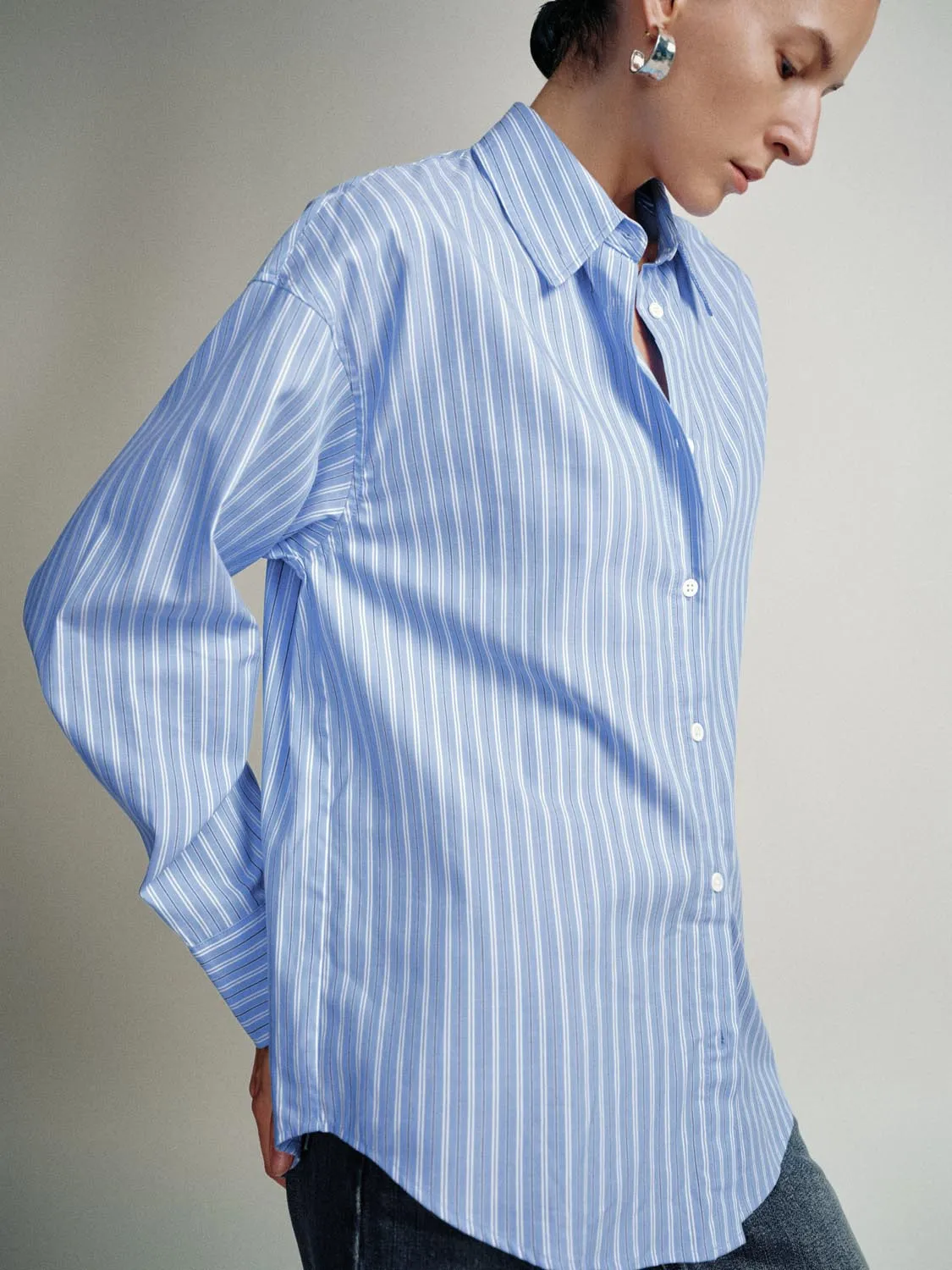 Striped Loose Fit Shirts sold by Urban Revivo product image thumbnail 2