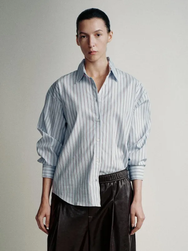 Striped Loose Fit Shirts sold by Urban Revivo