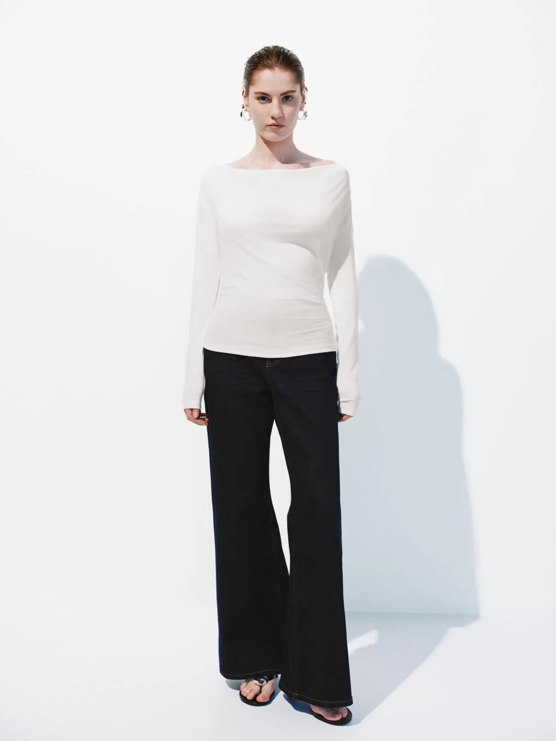 Ruched Long Sleeve T-Shirts sold by Urban Revivo product image thumbnail 4