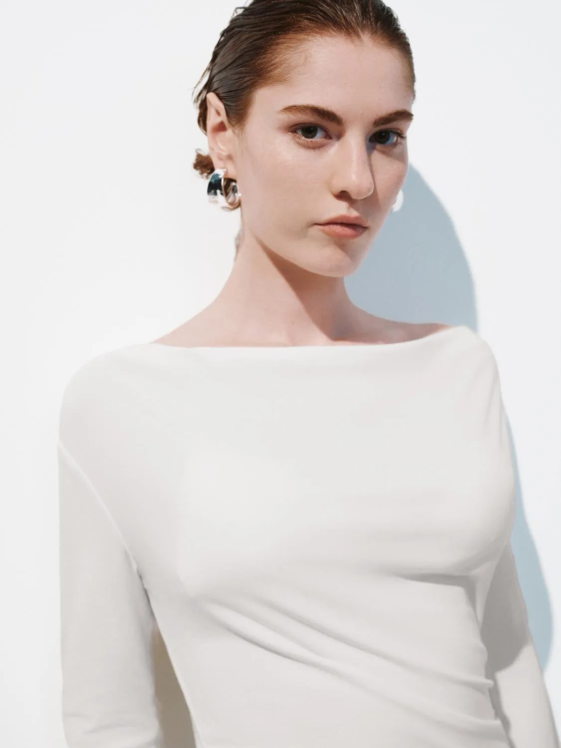 Ruched Long Sleeve T-Shirts sold by Urban Revivo product image thumbnail 3