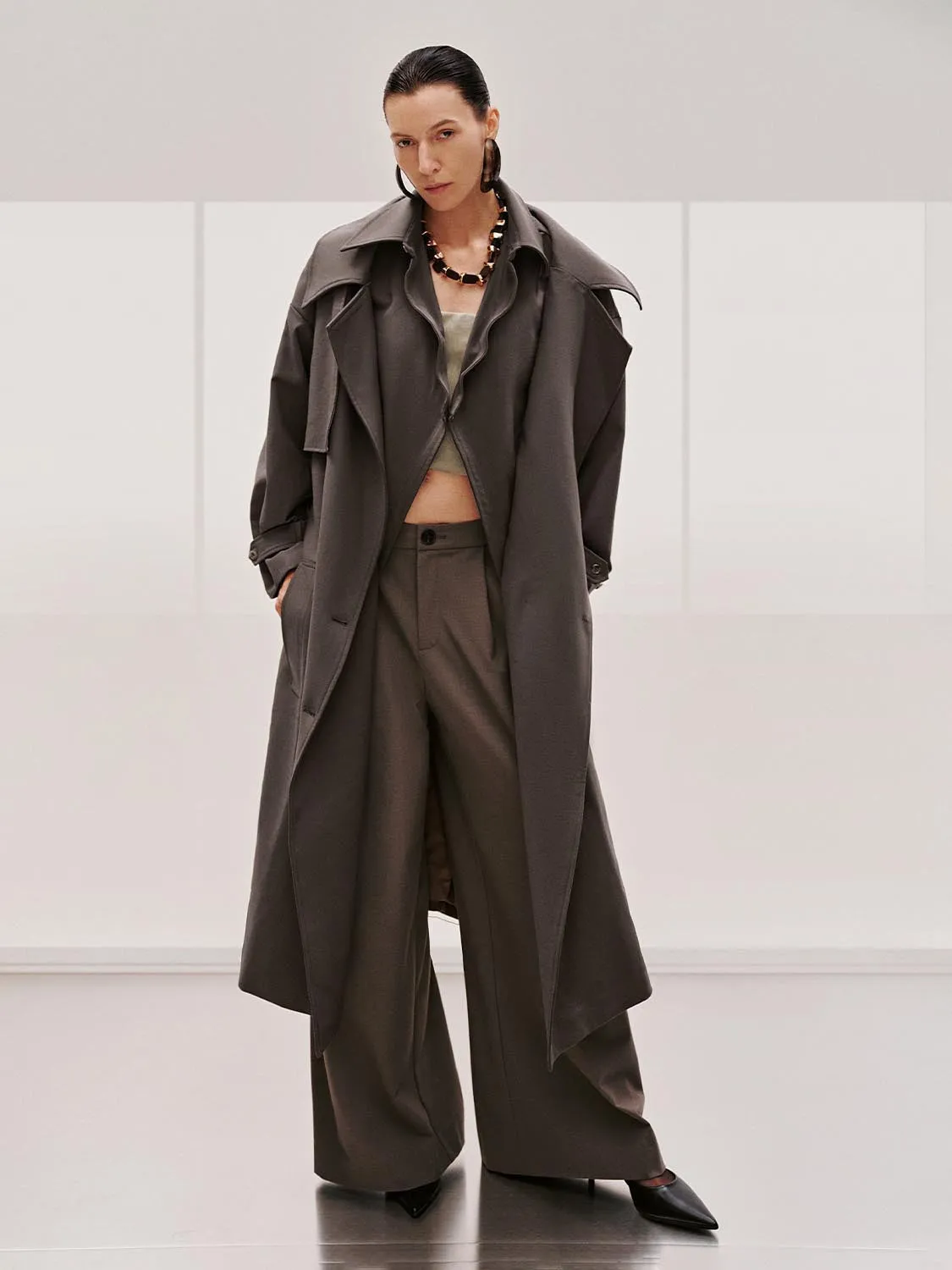 2 In 1 Oversize Trench Coats sold by Urban Revivo