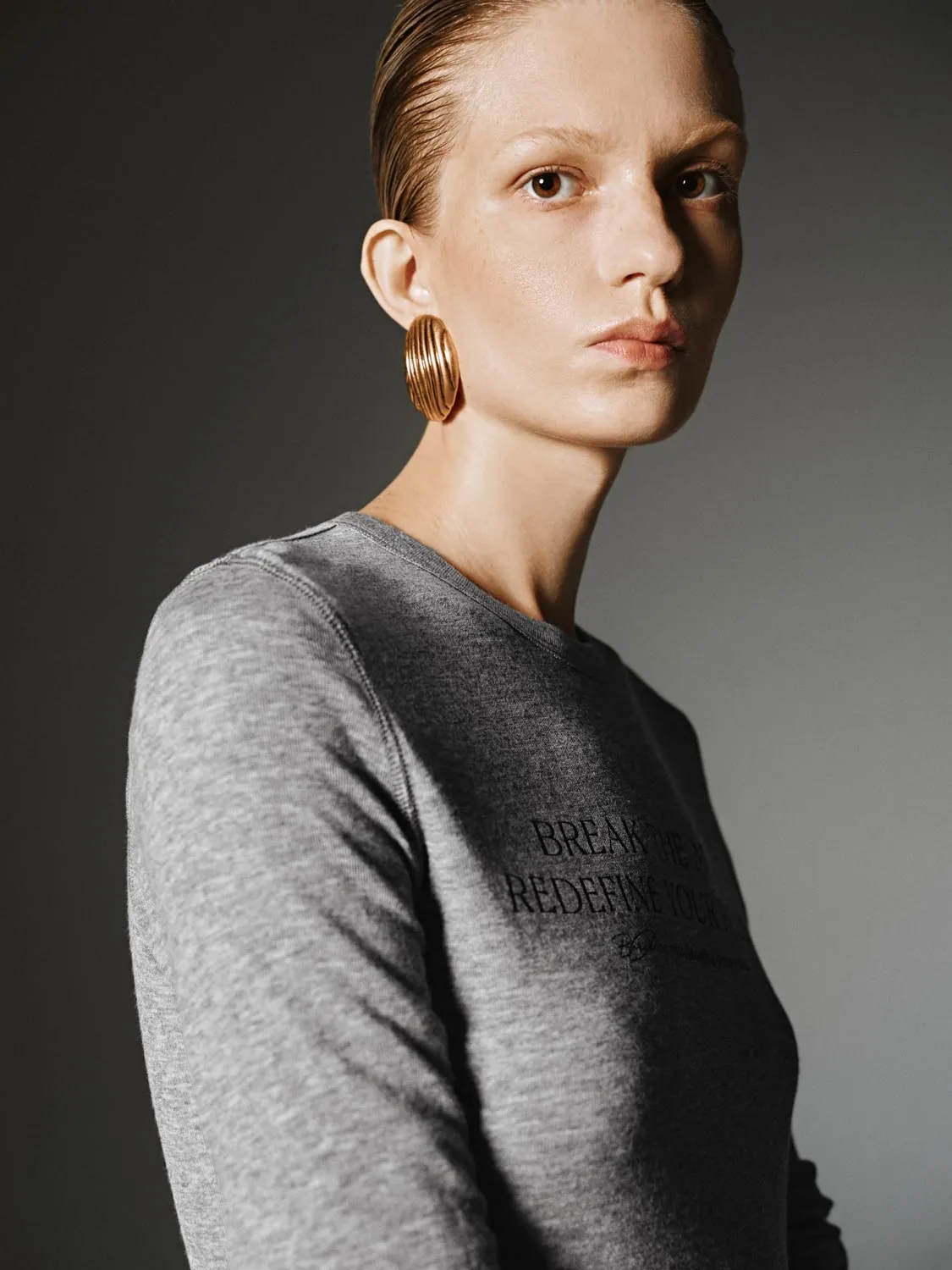 Graphic Skinny Long Sleeve T-Shirts sold by Urban Revivo product image thumbnail 3