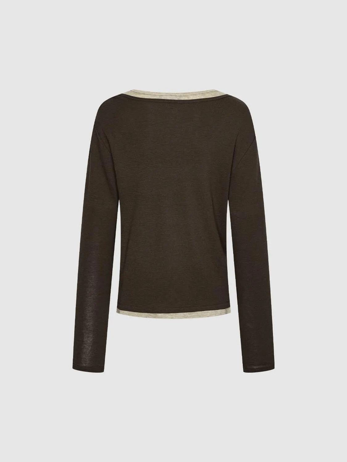 2 In 1 Long Sleeve T-Shirts sold by Urban Revivo product image thumbnail 2